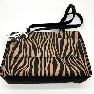 NWT EGO Zebra Print Shoulder Bag